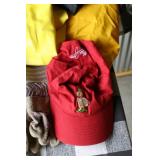 Outdoor Apparel, Flashlight, and Door Mat