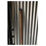 Plastic Fence Posts, Small Spade, and Lawn Ornaments