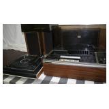 Stereo and Record Player with Speakers