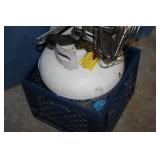 Propane Tank with Sunflower Heater Attachment