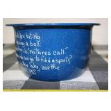 Squirrel Figurines and Enamel Bucket