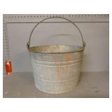 Vintage Galvanized Steel Pail