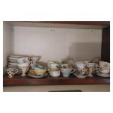 Contents Of Cupboard (Collection Of Tea Cups & Saucers)