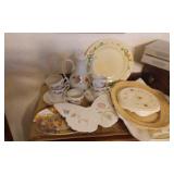 Floral Tea Set (Made In German Democratic Republic), Other Vintage Hand Painted Trays & Trivets