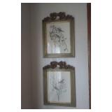 Set Of 4-Botanical & Bird Pictures (14-1/2 x 20)