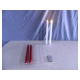 4 Genuine Luminara Flameless Candlesticks