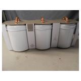 New Elle Decor 3 Piece Canister Set New Elle Decor 3 Piece Canister Set