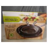 New 3 Piece Pre-Seasoned Cast Iron Pan Set New 3 Piece Pre-Seasoned Cast Iron Pan Set