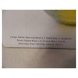 New 7 Piece Glass Salad Set New 7 Piece Glass Salad Set