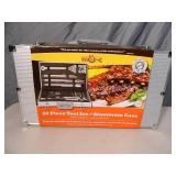 New 30 Piece BBQ Tool Set with Aluminum Case New 30 Piece BBQ Tool Set with Aluminum Case