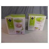 2 New Assorted Elle Gourmet Manual Food Processors