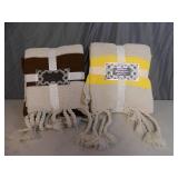 2 New Vintage Acrylic Throws 2 New Vintage Acrylic Throws