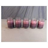 5 New Lilac/Lavendar Scented Mason Jar Candles 5 New Lilac/Lavendar Scented Mason Jar Candles