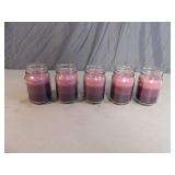 5 New Lilac/Lavendar Scented Mason Jar Candles