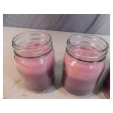 5 New Lilac/Lavendar Scented Mason Jar Candles