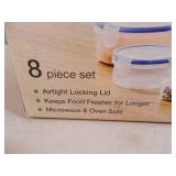 New 8 Piece Food Storage Set New 8 Piece Food Storage Set