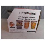 New Frigidaire 8 Piece TwisTite Storage Container Set New Frigidaire 8 Piece TwisTite Storage Container Set