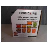 New Frigidaire 20 Piece TwisTiye Storage Container Set New Frigidaire 20 Piece TwisTiye Storage Container Set