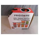 New Frigidaire 20 Piece TwisTiye Storage Container Set