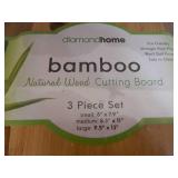 New Bamboo 3 Piece Cutting Board Set