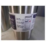 2 New Meadowcraft 20 oz Tumblers with Metal Straws 2 New Meadowcraft 20 oz Tumblers with Metal Straws