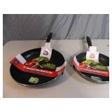 3 New Aluminum Non Stick Fry Pans 3 New Aluminum Non Stick Fry Pans