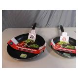 3 New Aluminum Non Stick Fry Pans