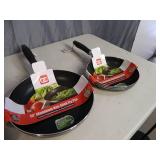 3 New Aluminum Non Stick Fry Pans