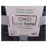 New Posh Home Hooded Jersey Therpa Throw