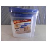 3 New Cereal Containers with Lids 3 New Cereal Containers with Lids