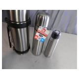 3 New Assorted Thermos