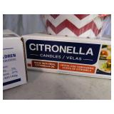 3 New Packs of 2 Citronella Candles