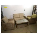 New 4 Piece Patio Set with Cushions New 4 Piece Patio Set with Cushions