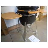 New Ceramic Kamado Style Grill on Wheels New Ceramic Kamado Style Grill on Wheels