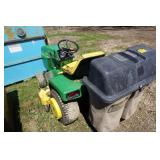 John Deere Model 318 Garden Tractor Lawn Mower With Rear Bagger