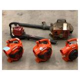 (4) Handheld Blowers & (1) Backpack Blower---For Parts