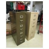 TWO METAL FILING CABINETS