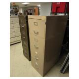 TWO METAL FILING CABINETS