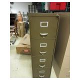 TWO METAL FILING CABINETS