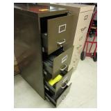 TWO METAL FILING CABINETS