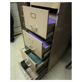 TWO METAL FILING CABINETS TWO METAL FILING CABINETS