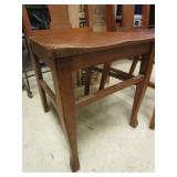 TWO VINTAGE WOOD CHAIRS TWO VINTAGE WOOD CHAIRS