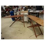 TWO VINTAGE IRONING BOARDS TWO VINTAGE IRONING BOARDS