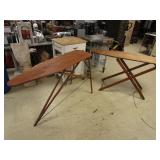 TWO VINTAGE IRONING BOARDS TWO VINTAGE IRONING BOARDS