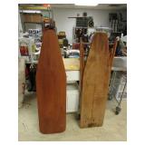 TWO VINTAGE IRONING BOARDS