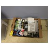 ASSORTED LIGHT BULBS AND PLASTIC CABINET ASSORTED LIGHT BULBS AND PLASTIC CABINET