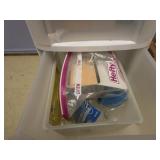 ASSORTED LIGHT BULBS AND PLASTIC CABINET ASSORTED LIGHT BULBS AND PLASTIC CABINET