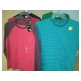 Boys shirts, large - 5 short sleeve / long sleeve.