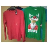 Boys shirts, large - 5 short sleeve / long sleeve.