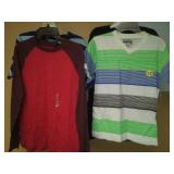 Boys shirts, large / extra-large - 6, short sleeve / long sleeve.
